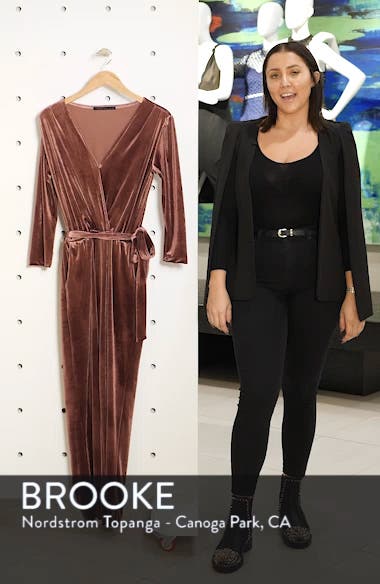 velvet jumpsuit nordstrom