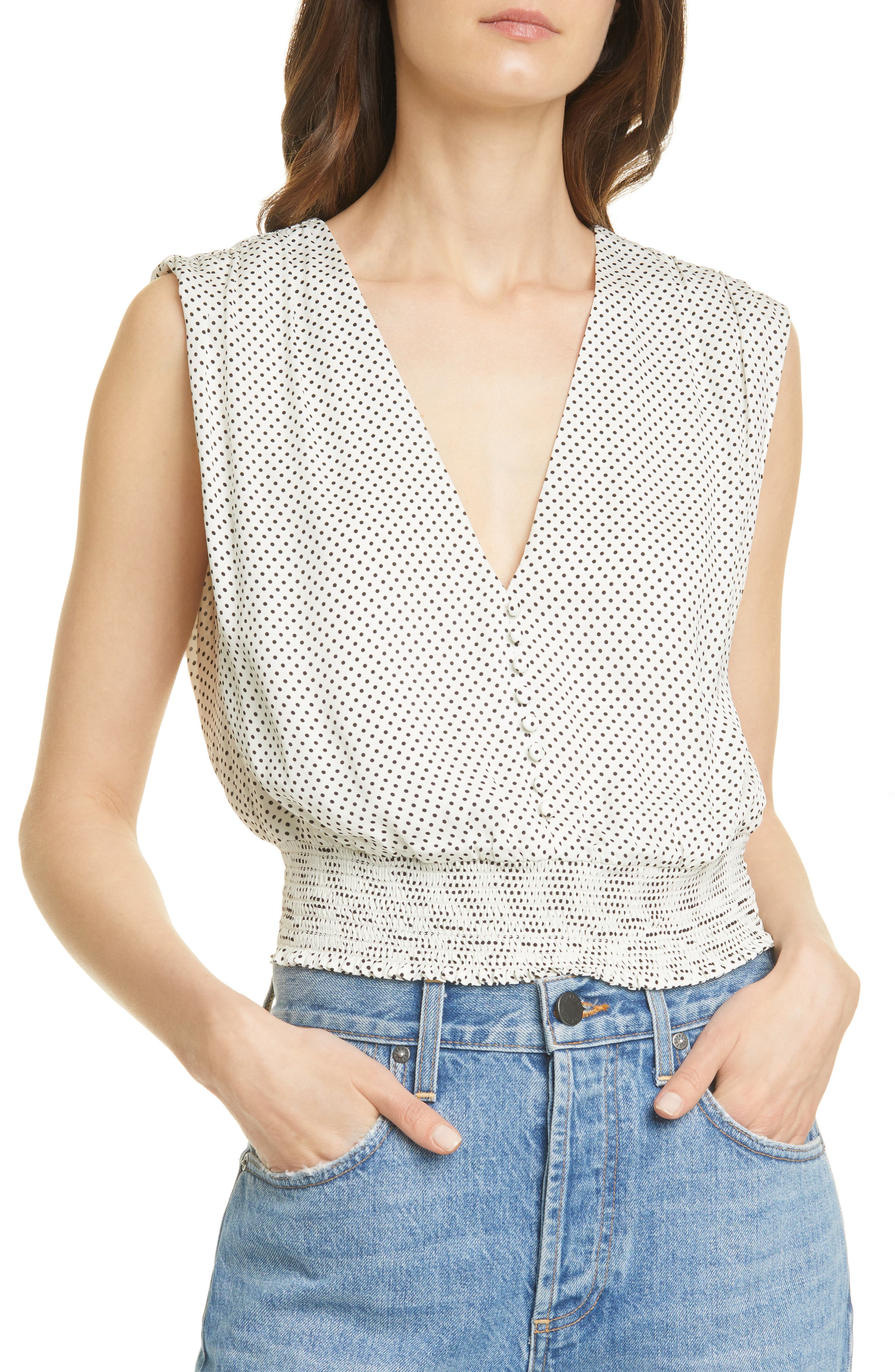 merra pleated shoulder detail blouse