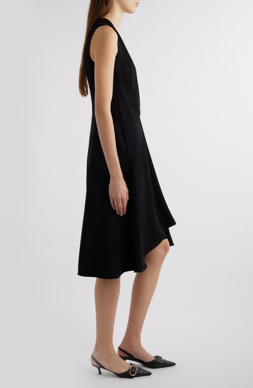 Shop Givenchy Pinned Waist Sleeveless Dress In Black