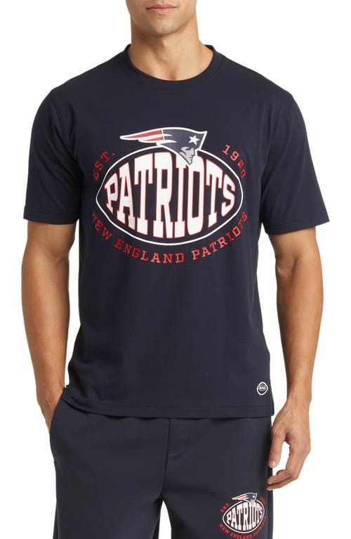 BOSS x NFL Stretch Cotton Graphic T-Shirt New England Patriots Dark Blue at Nordstrom,