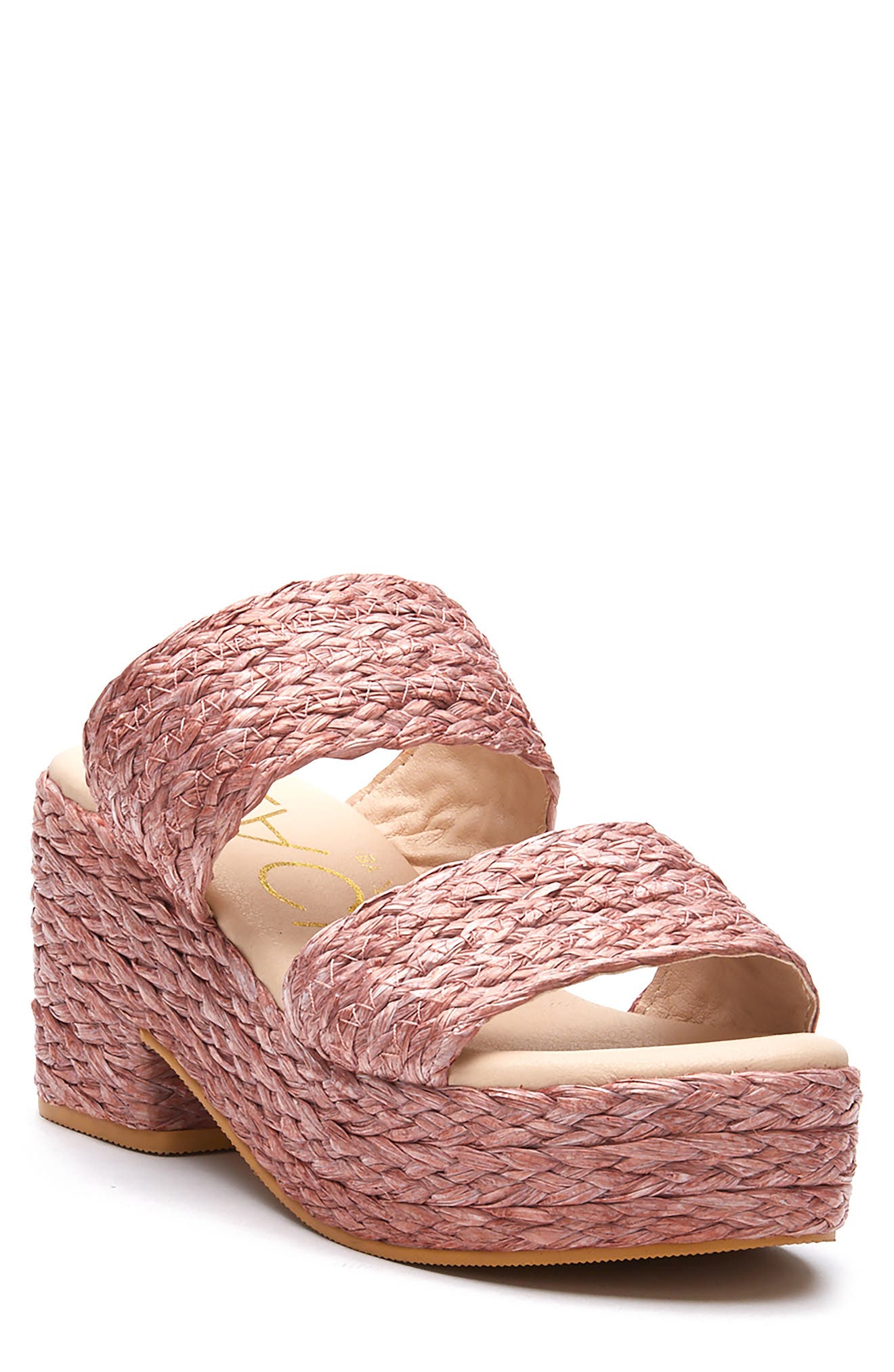 ocean ave espadrille platform slide sandal