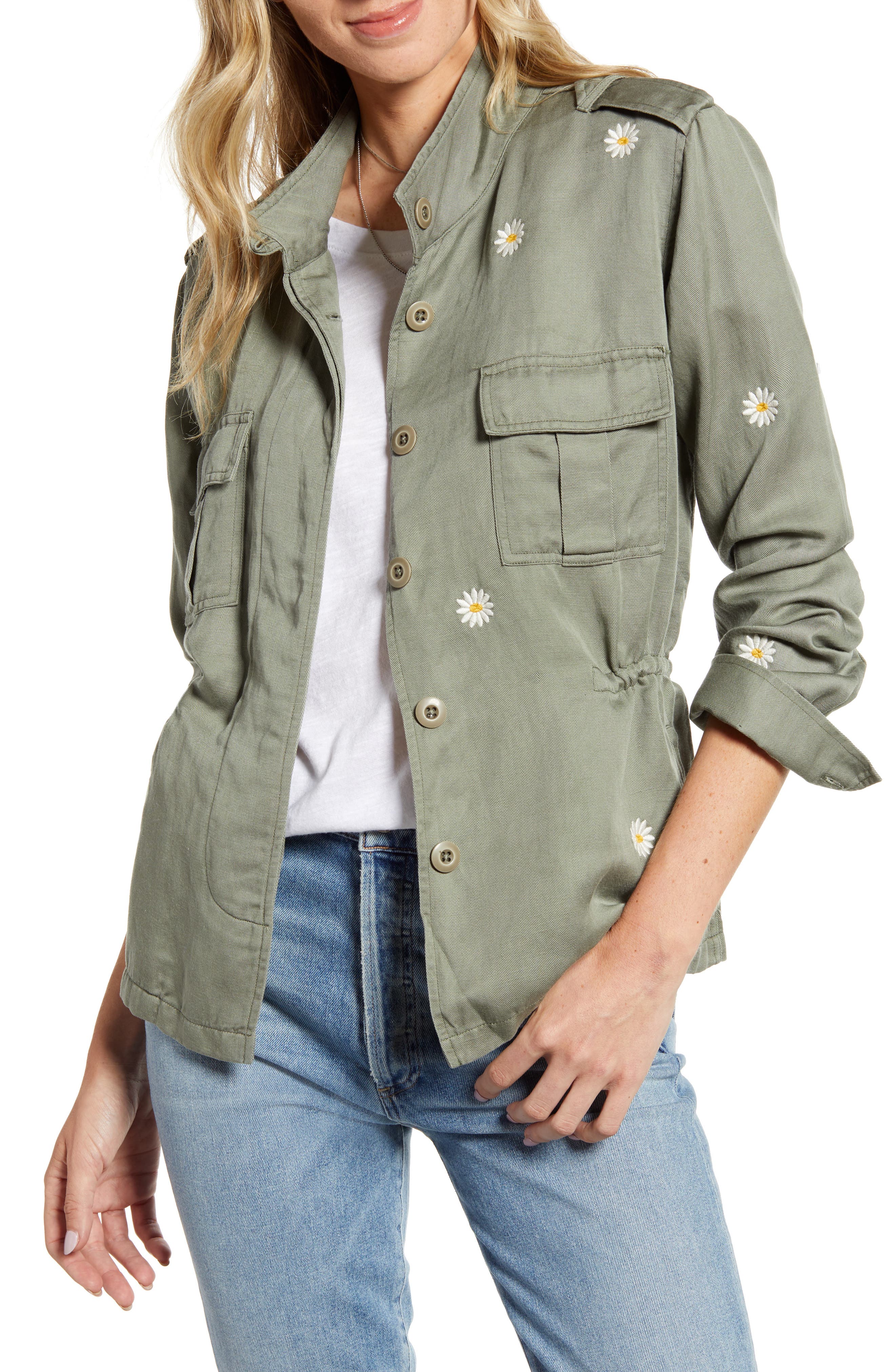 Rails Sahara Daisy Embroidery Utility Jacket Nordstrom