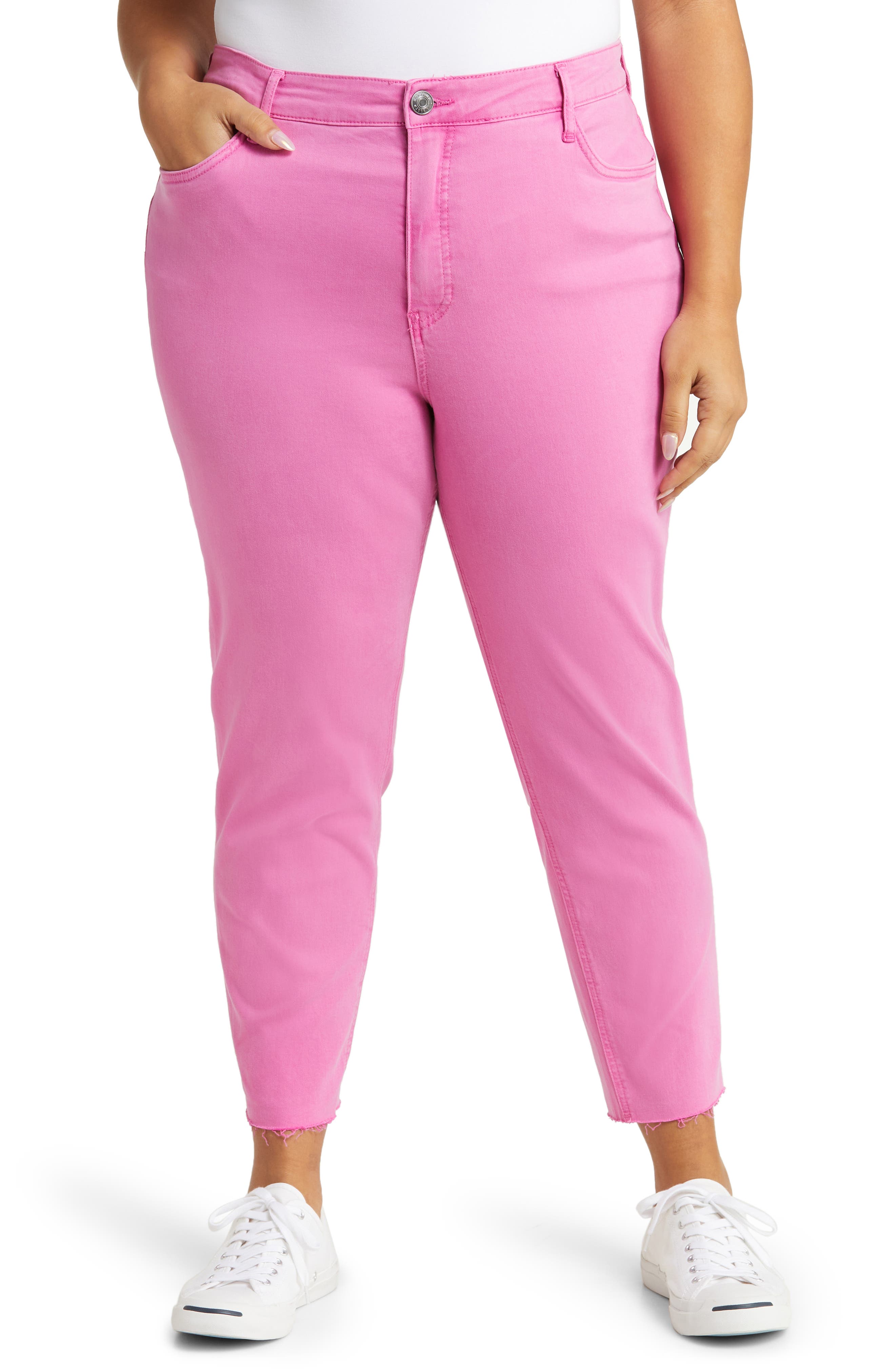 pink jeans