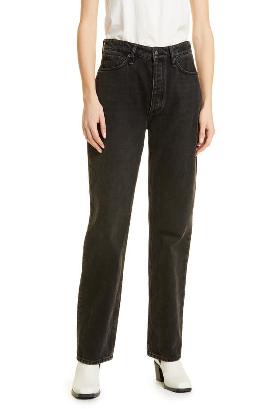 Shop Rag & Bone Alex High Waist Straight Leg Jeans In Highland1