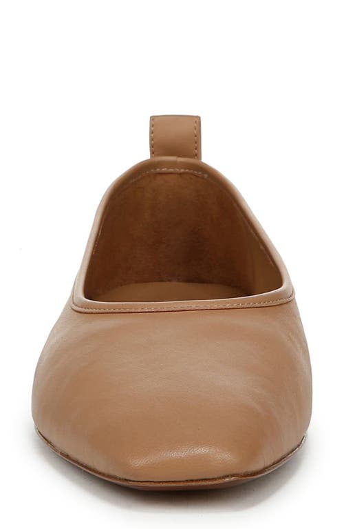 Vince Vivian Lambskin Ballerina Flats In Chai