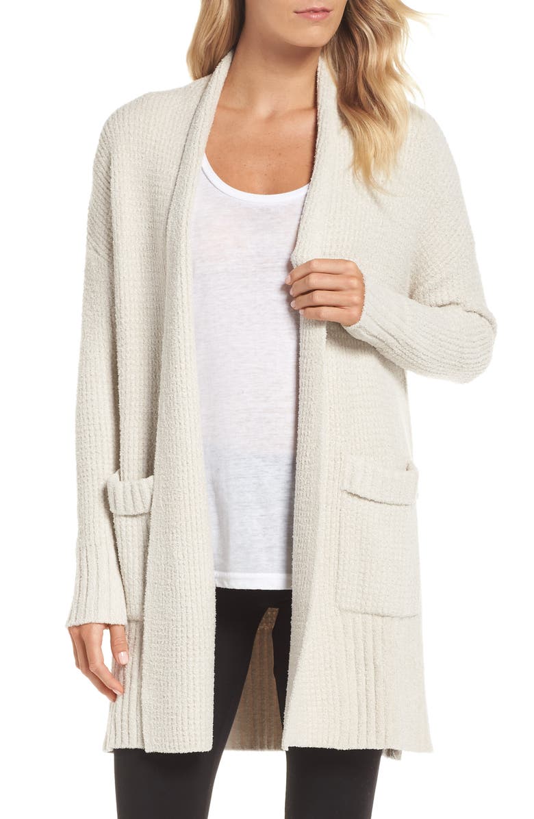 BAREFOOT DREAMS<SUP>®</SUP> CozyChic<sup>®</sup> Lite Long Weekend Cardigan, Main, color, BISQUE