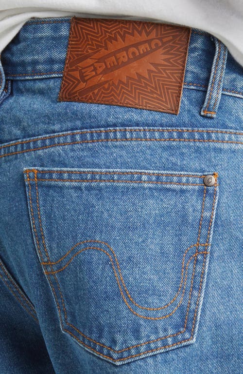 Icecream Fountain Patchwork Nonstretch Jeans In Caramel