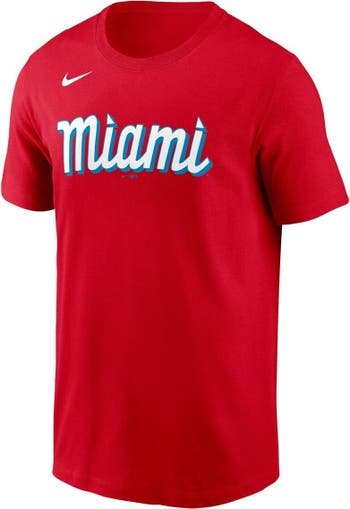 Miami Marlins Nike Team Large Logo Legend Performance T-Shirt - Black