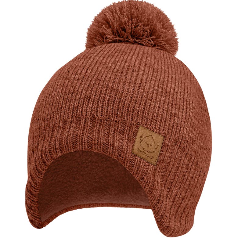 Keababies Muff Knitted Beanie In Clay