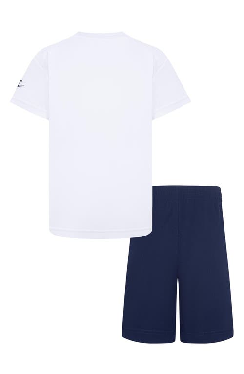 Nike Kids' Futura Graphic Tee & Shorts Set In Midnight