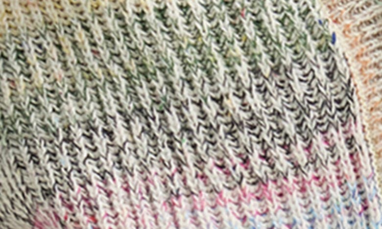 Shop Desigual Peter Stripe Cardigan Sweater In Green Mix