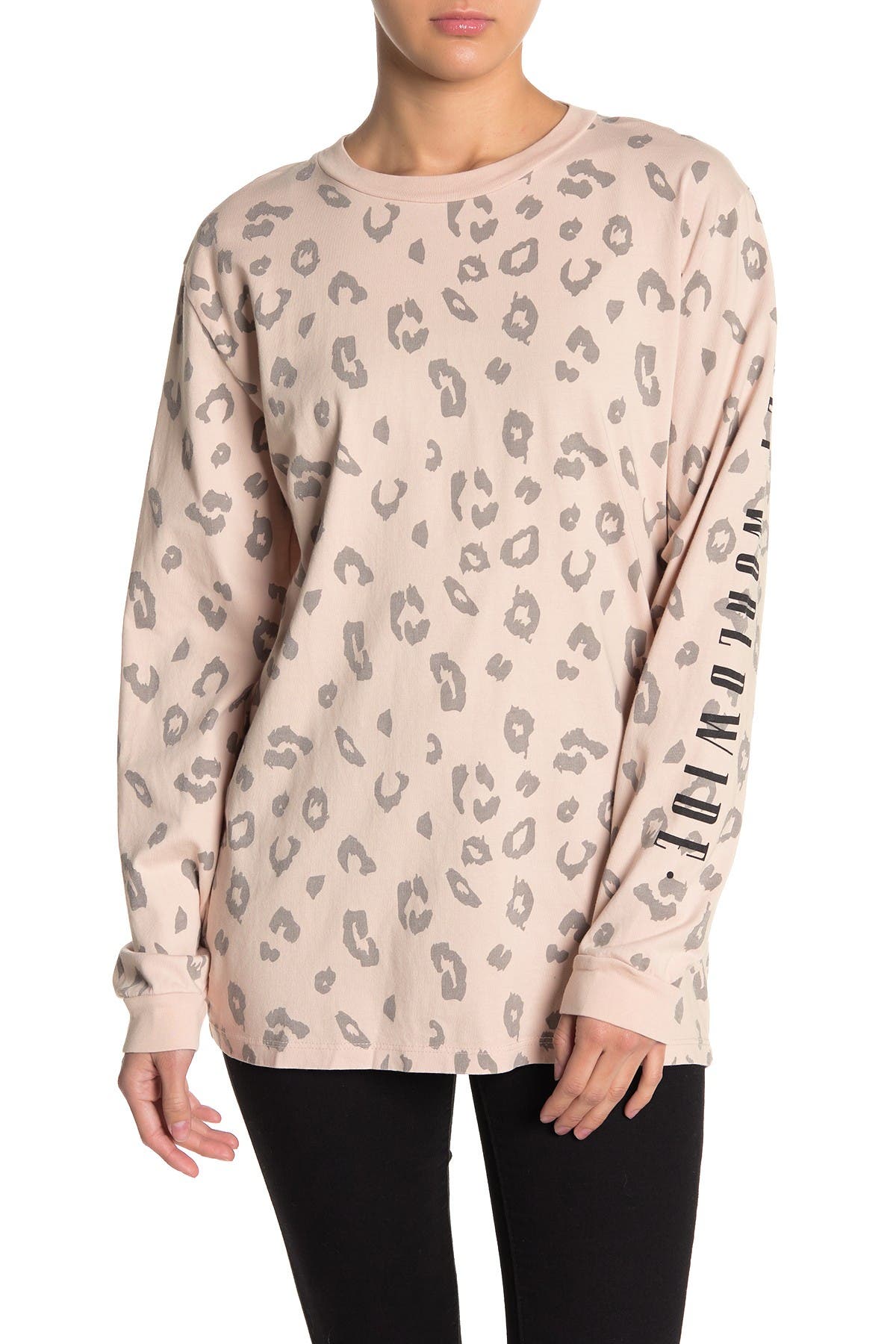 obey cheetah print sweatshirt