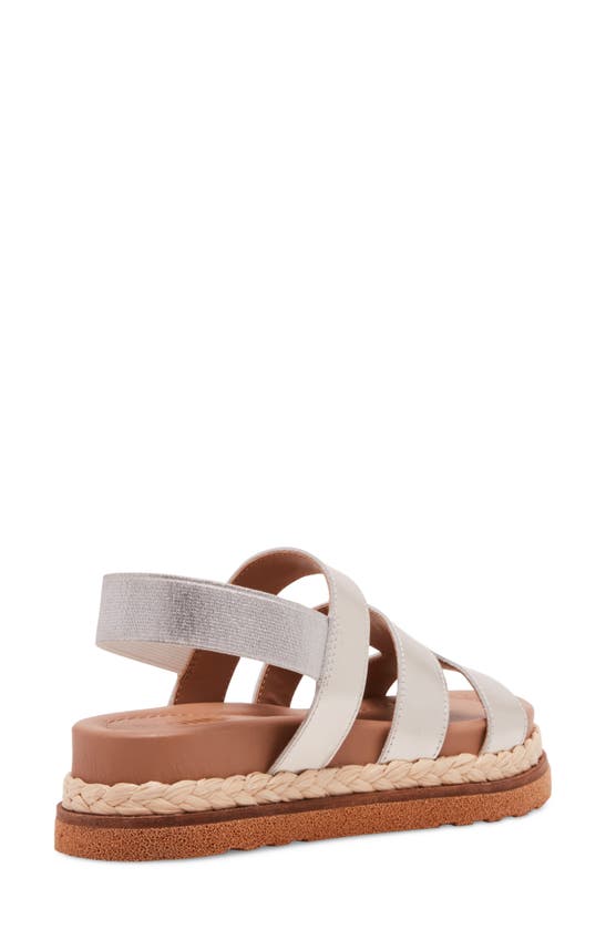 Shop Blondo Fernanda Slingback Platform Sandal In Platinum