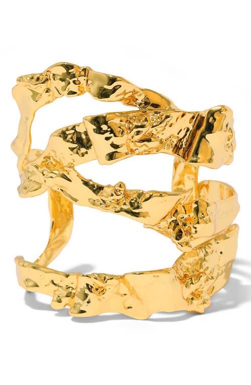 Alexis Bittar Brut Ribbon Cuff Bracelet in Gold at Nordstrom