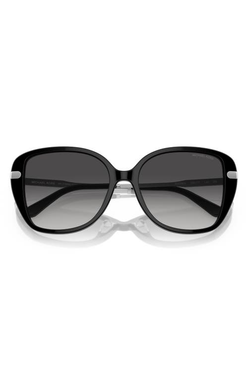 Michael Kors 54mm Gradient Square Sunglasses In Black