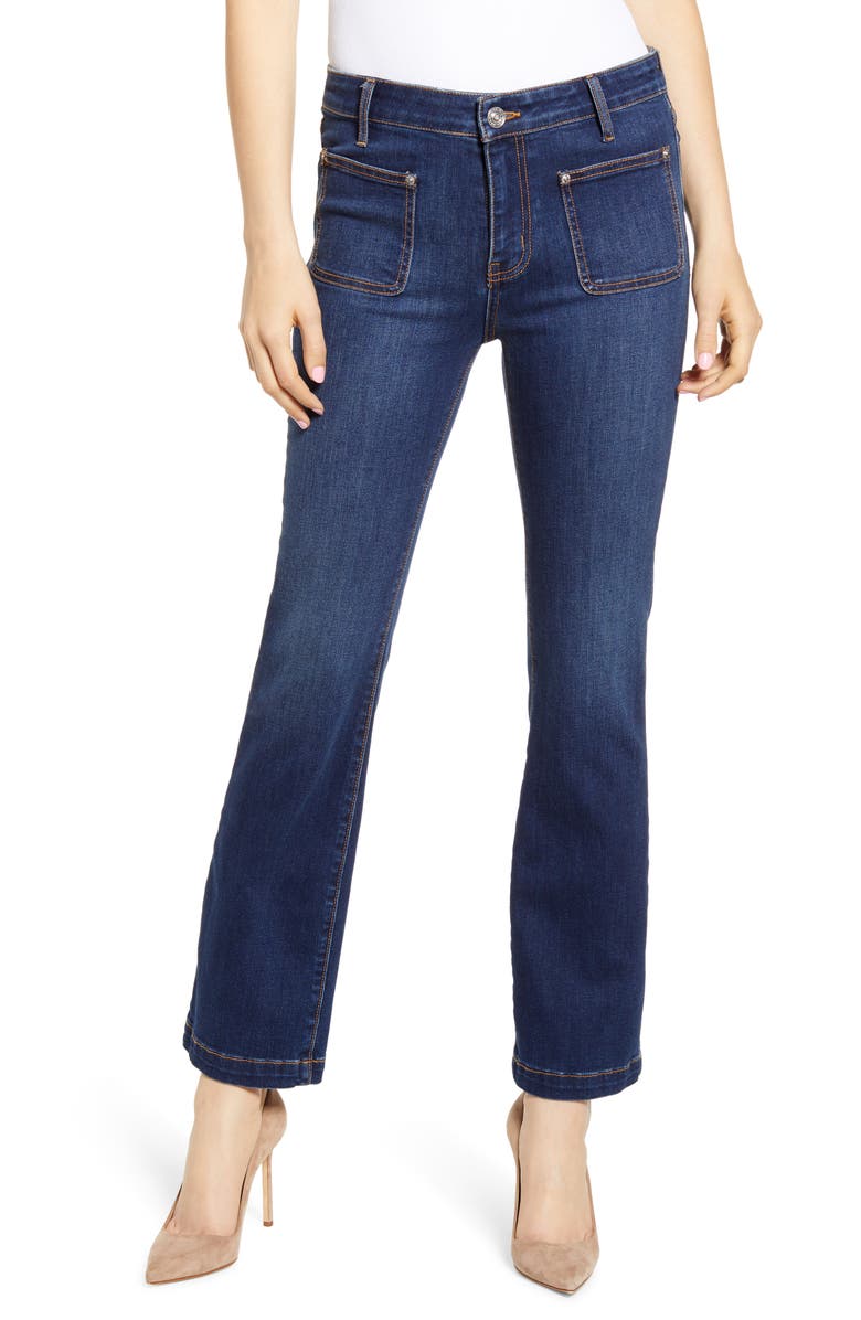 Current/Elliott The Cropped Bootcut Jeans (Riptide) | Nordstrom