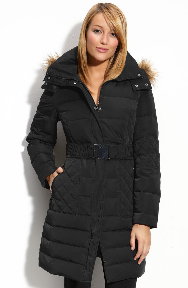 Kenneth Cole New York Quilted Coat with Detachable Hood | Nordstrom