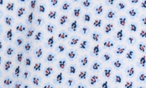 7 Diamonds Leandro Floral Short Sleeve Performance Button-up Shirt In Light Blue