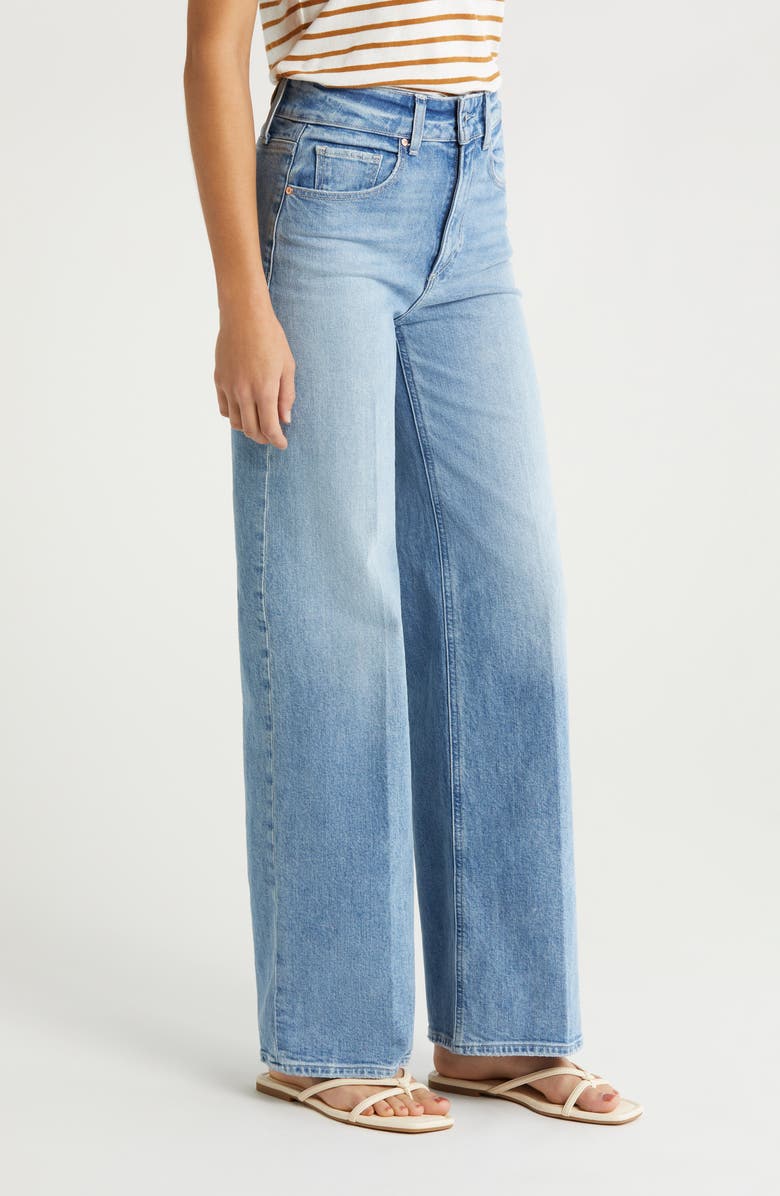 PAIGE Sasha Organic Cotton Wide Leg Jeans | Nordstrom