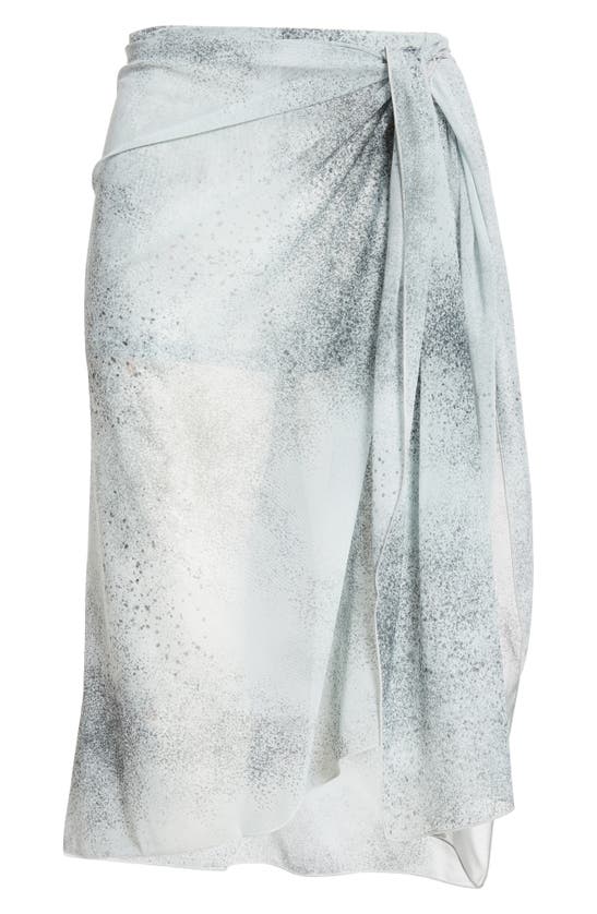Shop Maccapani Knotted Waist Skirt In Spray Grey