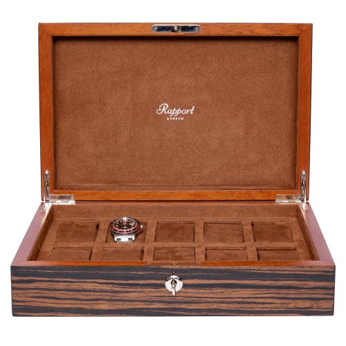 Shop Rapport London Heritage Ten Watch Box In Macassar