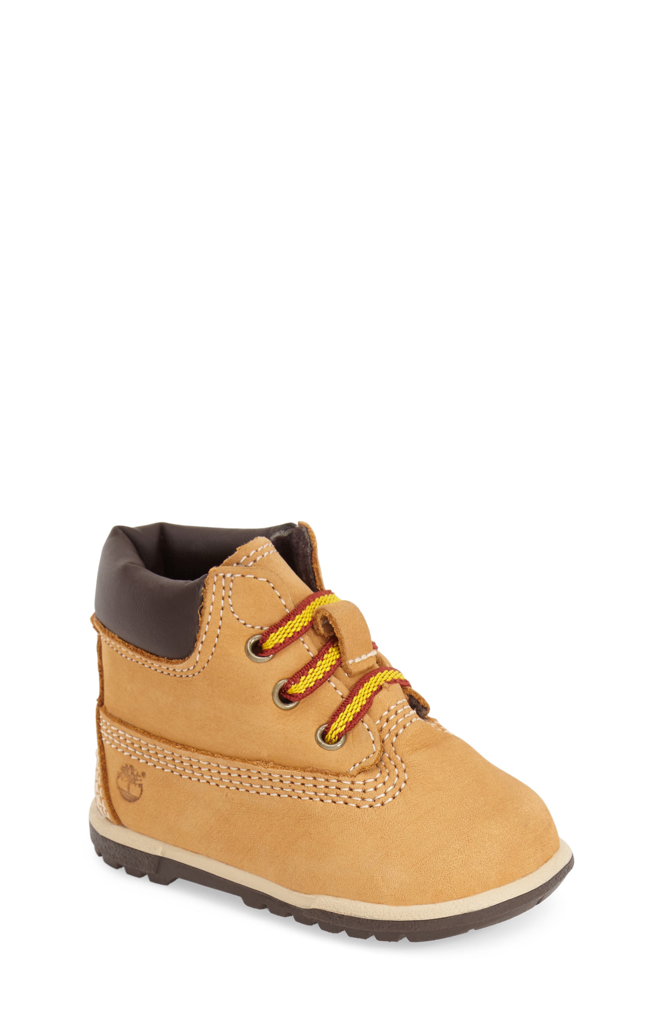 UPC 883081578947 product image for Timberland Crib Bootie, Size 3 M in Wheat Nubuck at Nordstrom | upcitemdb.com