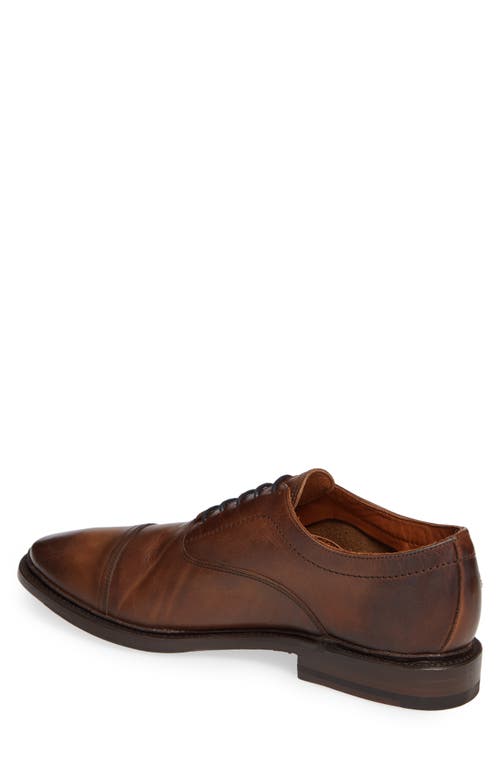 Frye Paul Bal Cap Toe Oxford In Cognac