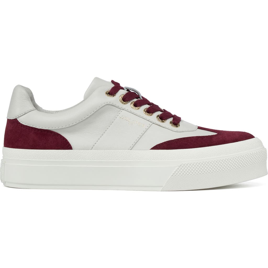 Jslides Footwear Gabbie Sneaker In Off White/wine