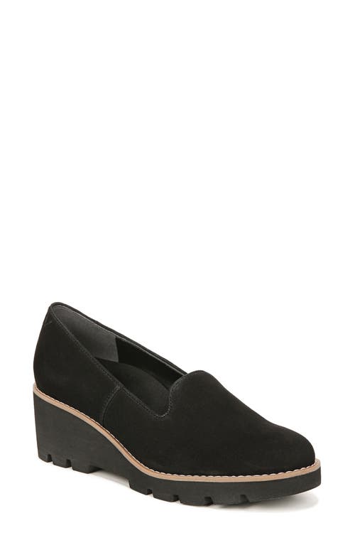 Willa Wedge Loafer in Black