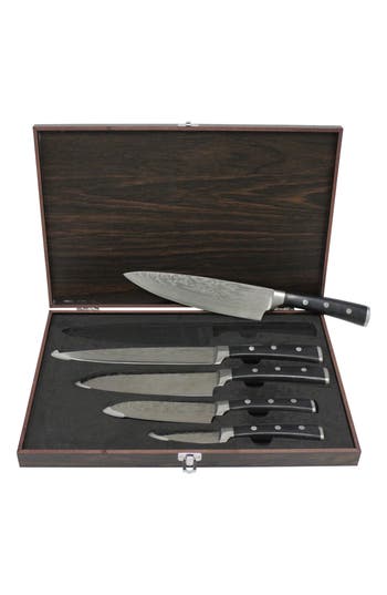 Shop Berghoff International Antigua 5-piece Cutlery Set In Black/silver