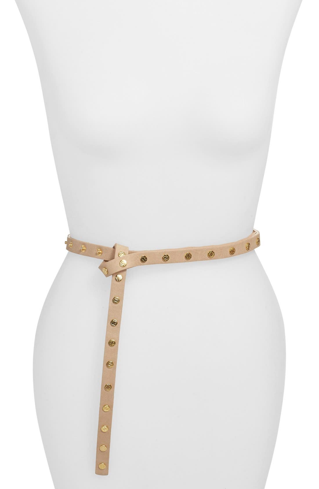 Ada 'Cala' Studded Skinny Snap Belt Nordstrom