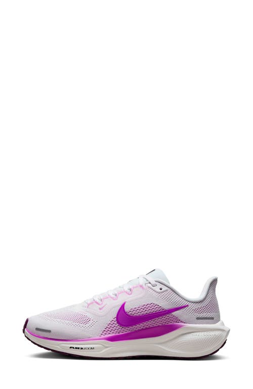 Shop Nike Air Zoom Pegasus 41 Running Shoe In White/black/pink