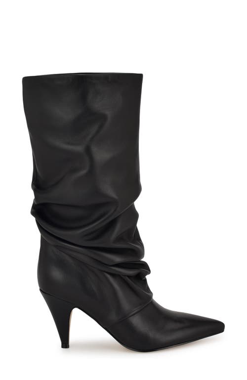 Shop Nine West Primer Slouch Pointed Toe Boot In Black