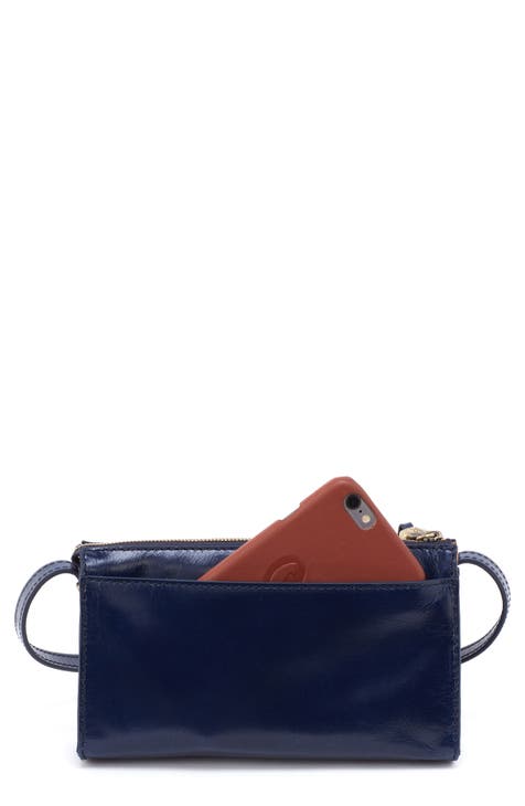 Leather handbag Courrèges Blue in Leather - 34276283