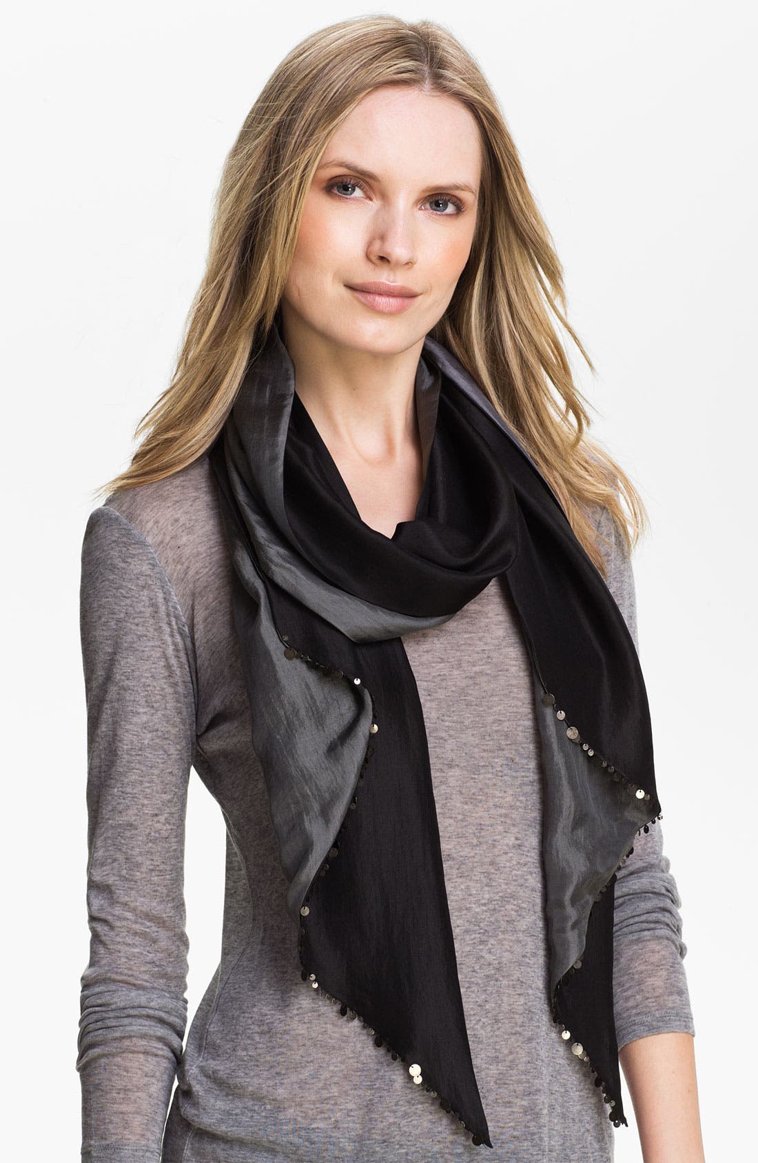 Eileen Fisher 'Parallelogram' Silk Scarf Exclusive) Nordstrom