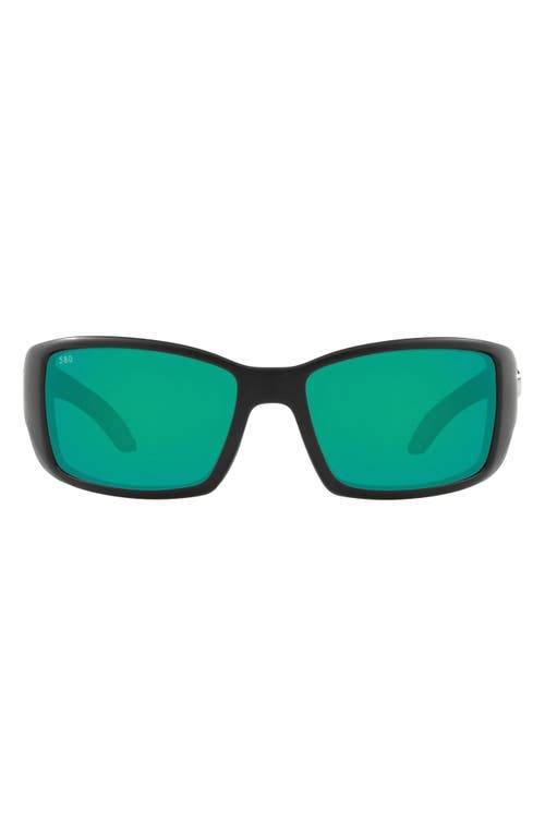 UPC 097963454339 product image for Costa Del Mar 62mm Rectangular Polarized Sunglasses in Black Green at Nordstrom | upcitemdb.com