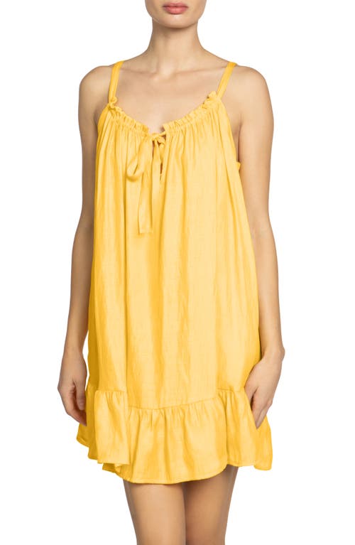 Robin Piccone Summer Sleeveless Cover-up Dress In Yolk