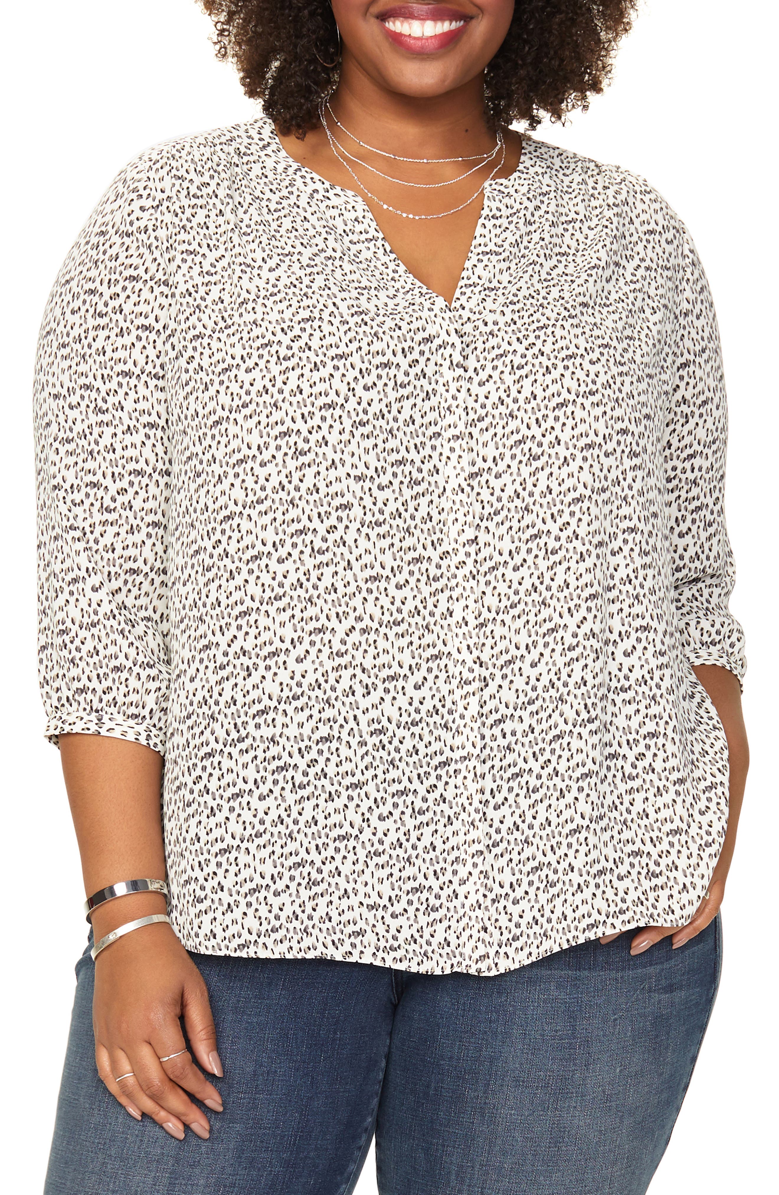 NYDJ | Pintuck Pleat Crepe Blouse | Nordstrom Rack