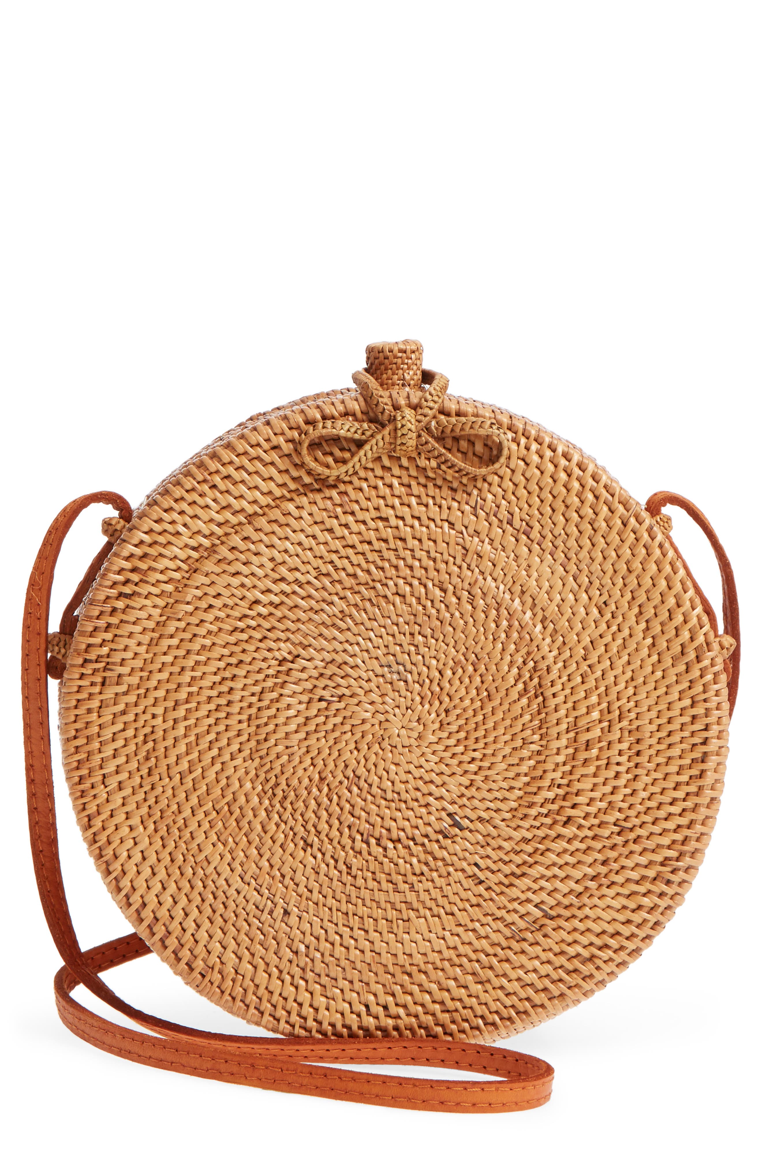 Street Level Round Rattan Crossbody Bag Nordstrom