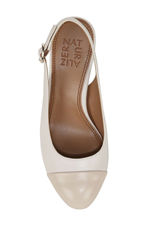 Shop Naturalizer Sophie Slingback Pump In Warm White/porcelain