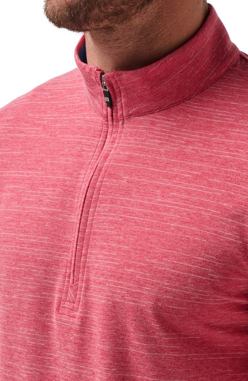 Shop Travismathew The Heater Quarter Zip Pullover In Heather Scooter