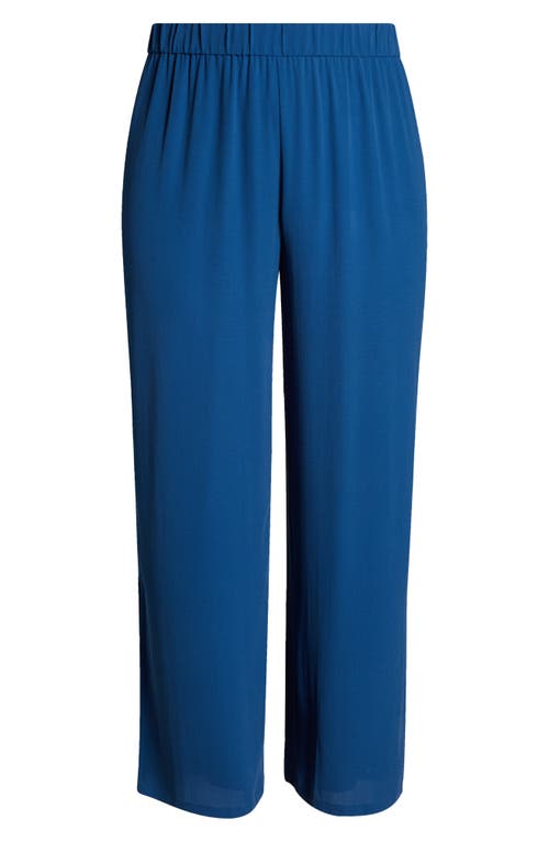 EILEEN FISHER EILEEN FISHER WIDE LEG SLIT HEM ANKLE PANTS 