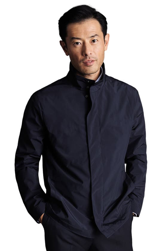 Shop Charles Tyrwhitt Windbreaker In Denim Blue