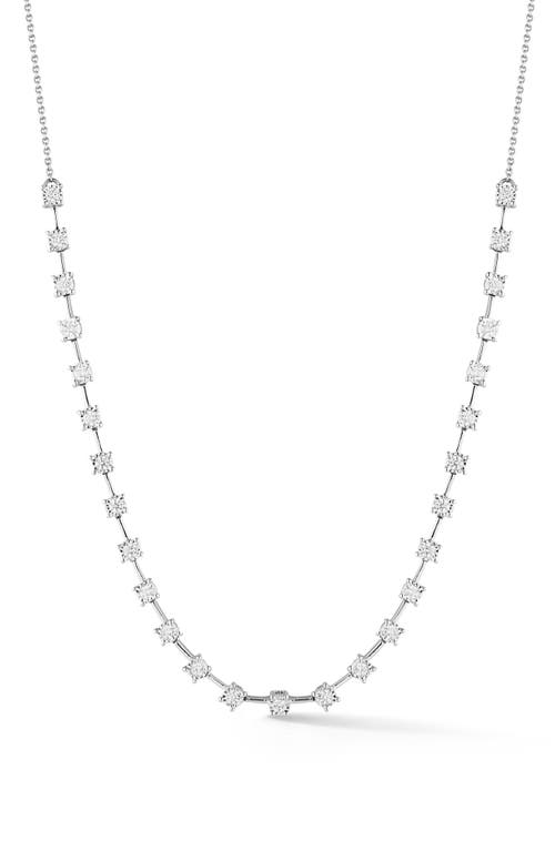Dana Rebecca Designs Ava Bea Interval Diamond Tennis Necklace in White Gold at Nordstrom, Size 18
