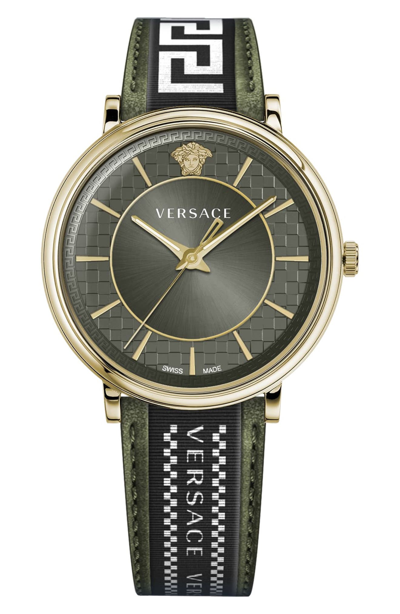 versace green watch