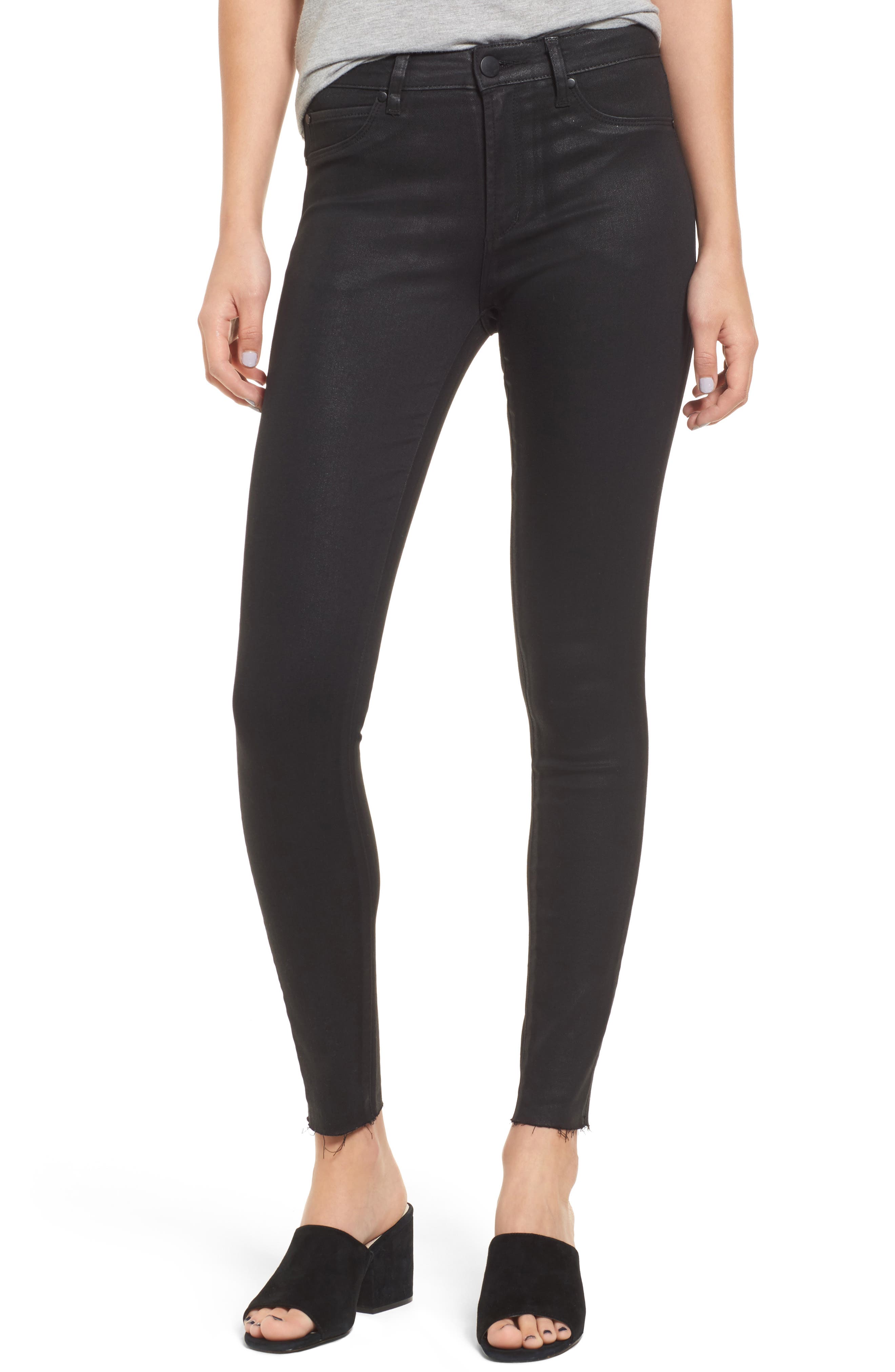 Leith Coated Denim Skinny Jeans Nordstrom