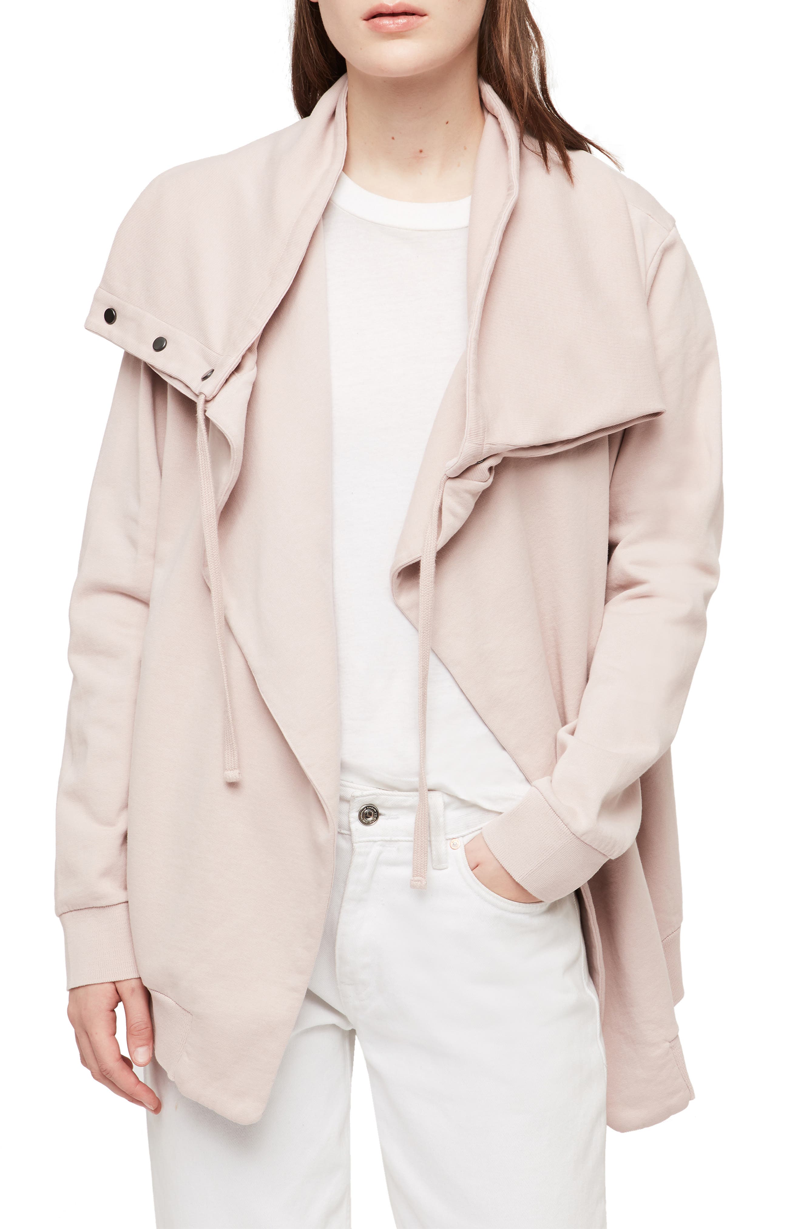 Allsaints Brooke Knit Jacket In Washed 