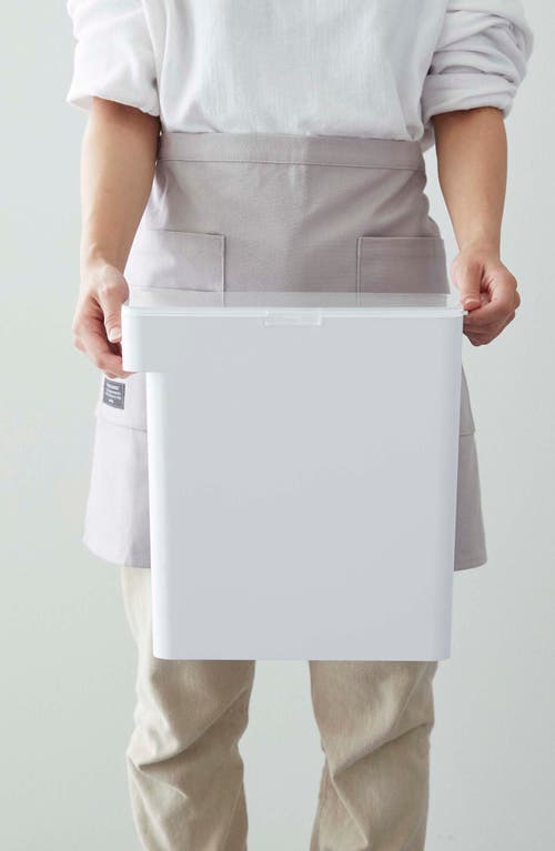 Yamazaki Large Airtight Pet Food Storage Container In White