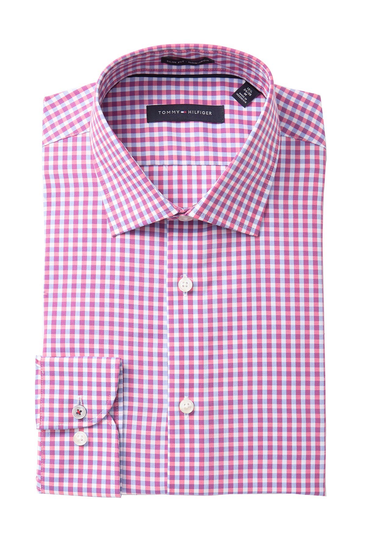 tommy hilfiger pink dress shirt