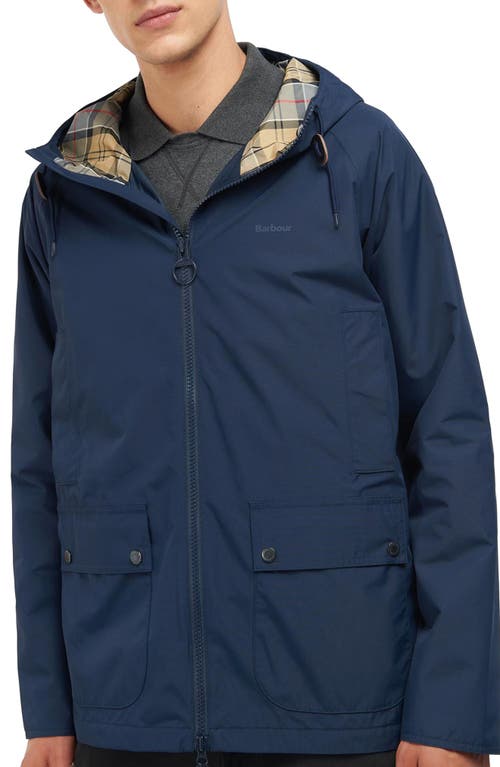 Barbour Domus Hooded Jacket Navy/Dress at Nordstrom,